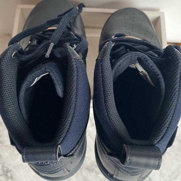 Size 6.5Y Lunar Force 1 SneakerBoot GS Dark Obsidian 706803-401 - Picture 6 of 13